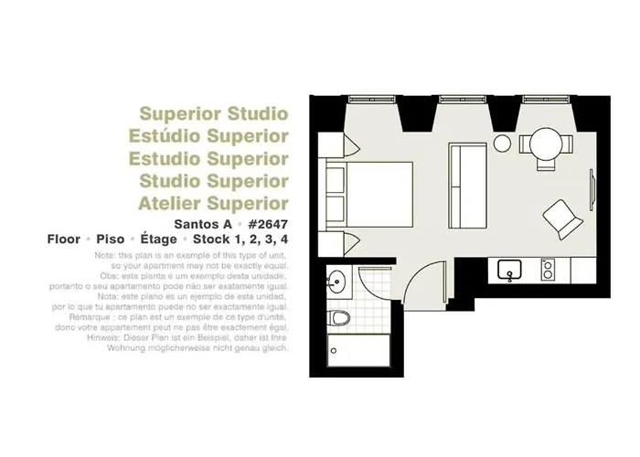 Appartement Serviced - Santos Lissabon