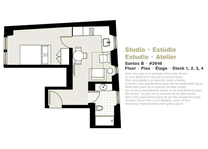 Appartement Serviced - Santos *