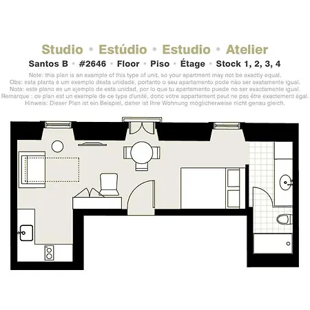Apartmán Serviced - Santos *